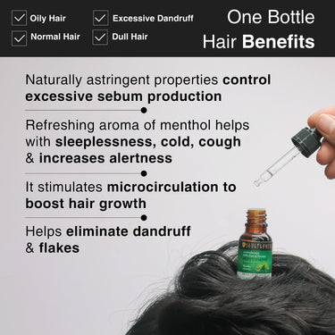 Soulflower Peppermint Essential Oil for Skin & Hair Care, Scalp, Aromatherapy |100% Pure & Natural Therapeutic Grade, Undiluted, Ecocert Cosmos Organic Certified| Mentha Piperita |15ml